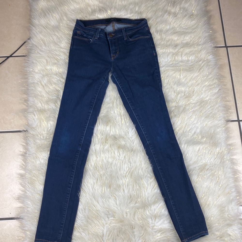 JBrand Skinny Leg Mid Rise Dark Wash Size 25